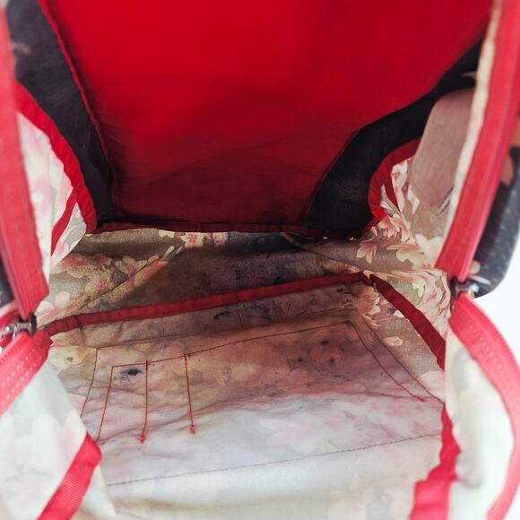 Jansport 25 Ltrs Diamond Plumeria Floral Pink and Gray School Backpack - Picture 14 of 16